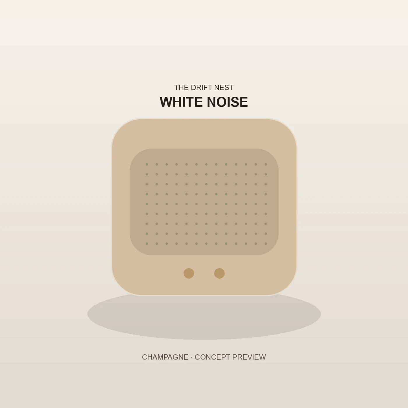 Champagne white noise concept