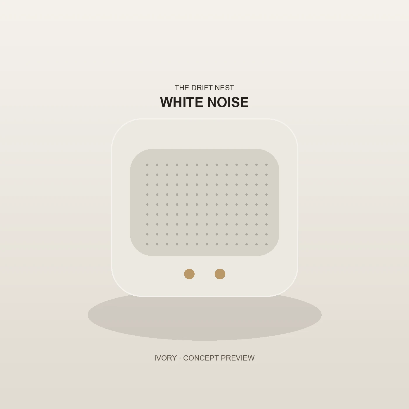 Portable White Noise Machine concept
